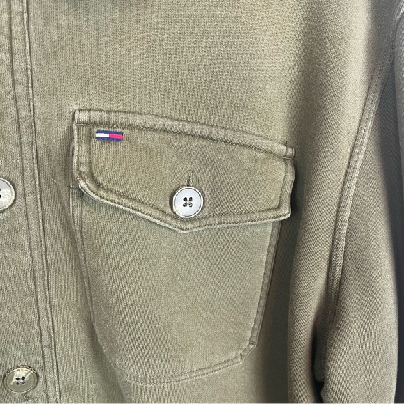 Tommy Hilfiger army green knit jacket-Men’s XL - Picture 5 of 14